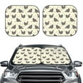 thumbnail image 2 of Balery 2 Piece Chickens And Flowers Car Windshield Sun Shade|Foldable Front Windshield Shade for Car Front Window for Most Sedans SUV Truck-Small, 2 of 7