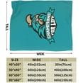 thumbnail image 3 of Coastal Carolina University Fleece Blanket, Very Soft Microfiber Flannel Blanket for Couch Warm and Cozy for All Seasons, 3 of 6