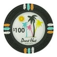 thumbnail image 2 of Playzaic 13.5-gram Desert Heat Poker Chips (50-pack) Heavy Clay Composite ($5,000 Pink), 2 of 5