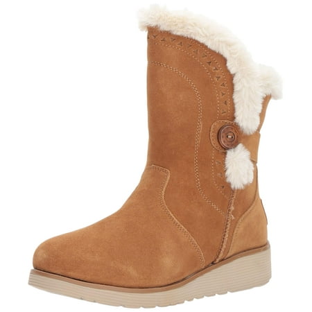Skechers Winter Boots - skechers women's mid apex winter boot,tan,5.5 m us