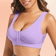 thumbnail image 2 of Daolelai Women's Front Button Sports Bra Underwear Hollow Gathered Beautiful Back Underwear, 2 of 9
