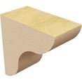 thumbnail image 5 of 2"W x 4"D x 4"H Classic Carmel Rough Cedar Woodgrain TimberThane Corbel, Primed Tan, 5 of 6