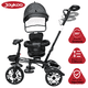 thumbnail image 3 of Triciclo Evolutivo para Niños Giratorio 360 con Luz y Sonido Ruedas de Eva Toldo y Bastón de Empuje -Negro, 3 of 7