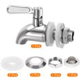 thumbnail image 3 of Unique Bargains Distributeur de Boissons Bec de Remplacement, Robinet de Remplacement de Robinet de Robinet de Robinet de Distributeur d'Eau en Acier Inoxydable 1Set (16x11mm, Argent), 3 of 6