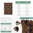thumbnail image 6 of Dark Brown Balloon Curtains for Living Room/French Door, Vintage Abstract Flowers Pattern Tie Up Curtains 63 Inch Length Energy Saving Kitchen Curtains Shades for Windows 42"x63", 6 of 8