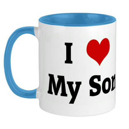 

CafePress - I Love My Son Mug - Ceramic Coffee Tea Novelty Mug Cup 11 oz