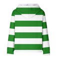 thumbnail image 4 of Scyoekwg Hoodies for Women Drawstring Hooded Sweatshirts with Pocket Striped Tops for Women Trendy Loose Long Sleeve Dressy Casual Blouse Pullover (Green,L), 4 of 6