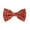 Coral Red, variant on ROMARIO MANZINI White Flower on Lavender PRINTED DESIGN Pre-Tied Bow Tie