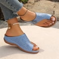 thumbnail image 3 of Women's Wedge Sandals Comfortable Retro Sandals Casual Summer Open Toe Slippers Thick Sole Sandals shikongkuajing, 3 of 7