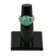 thumbnail image 3 of Anillo Zulema grande de turquesa verde con cabujón hueco de flor de filigrana Cobre y piedra preciosa azul turquesa, 3 of 6