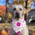 thumbnail image 2 of Dog Bandana 1 Pack,Pioneer Flower Floral Print Pattern Bandanas for Dogs,Cat Bandana,Small/ Large Dog Bandana 2 Size,Dog Bandanas, 2 of 6