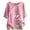 L0172 Pink, variant on Wooowa Women Summer Tops Short Sleeve Button Casual Tee Shirt Round Neck Floral Blouses Clothes