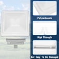 thumbnail image 5 of Kojem 14" x 14"  RV Trailer Campe Motorhome RV Roof Vent Cover -Vent Lid White Universal Replacement, 5 of 10