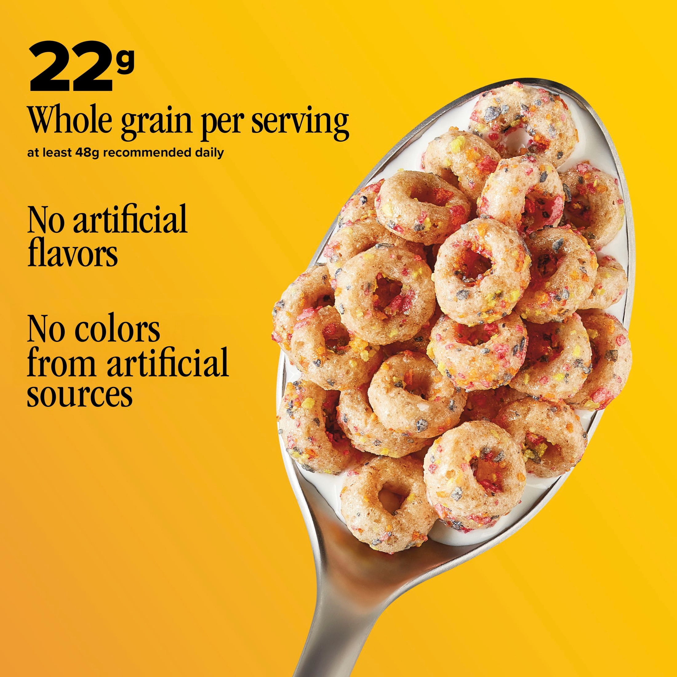 (12 pack) Confetti Cheerios Breakfast Cereal Cup, Gluten Free, Single Serve Cereal, 1.4 oz