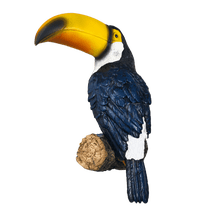 LUMIARTISAN 10.2" Toucan Tree Garden Statues, Hanging Resin Decor