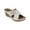 White, variant on Good Choice Womens Selly Faux Suede Slip On Wedge Sandals