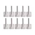 thumbnail image 1 of 10 ganchos de plástico ABS para baño, resistentes y adhesivos, para pared., 1 of 5