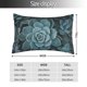 thumbnail image 2 of Fotbe Blue Color Cactus Funda de Almohada Decorativa Estilo Occidental, Lujo en Algodón, Fundas para Almohadas King, Cojín Estampado para Decoración del Hogar-16"x24", 2 of 6