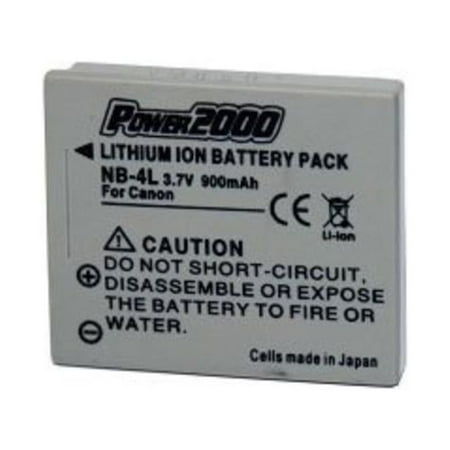 Power2000 ACD-243 Rechargeable Battery for Canon NB-4L Compatible with Canon Powershot SD200 and SD300 Digital Cameras By VidPro