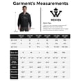 thumbnail image 6 of WenVen Men's Bomber Jacket Spring Coat Lightweight Long Sleeve Windproof Work Outerwear Black L, 6 of 12