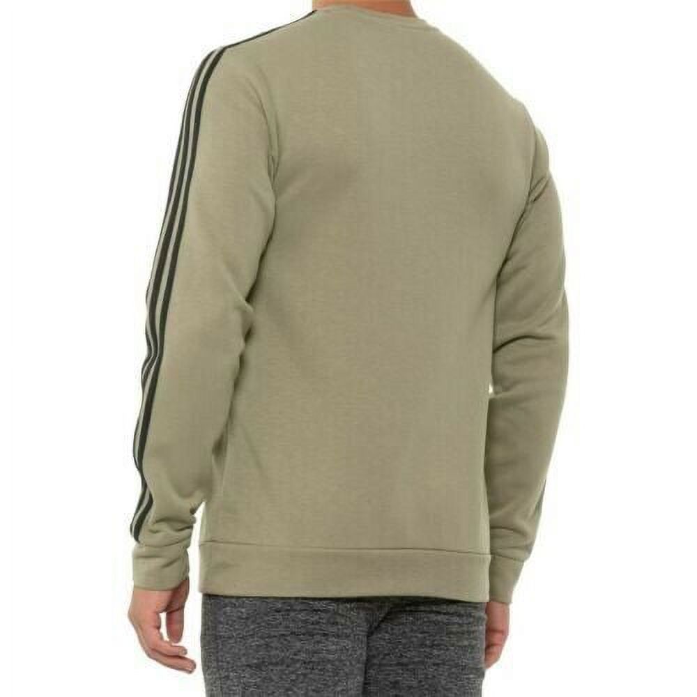 Adidas Men's Primegreen 3 Stripe Crew Sweatshirt Green photo 2