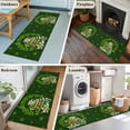 thumbnail image 6 of St. Patrick’s Day Shamrock 2'x6' Runner Rug, Dark Green Books Cups Lucky Leaf Washable Non-Slip Area Rugs for Hallway Kitchen Floor Bedroom Entryway, Laundry Carpet Decoration Indoor Mat, 6 of 9