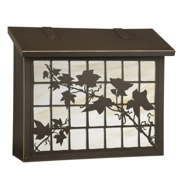 English Ivy Wall Mounted Mailbox, Rust Resistant Yes, Rain Overhang