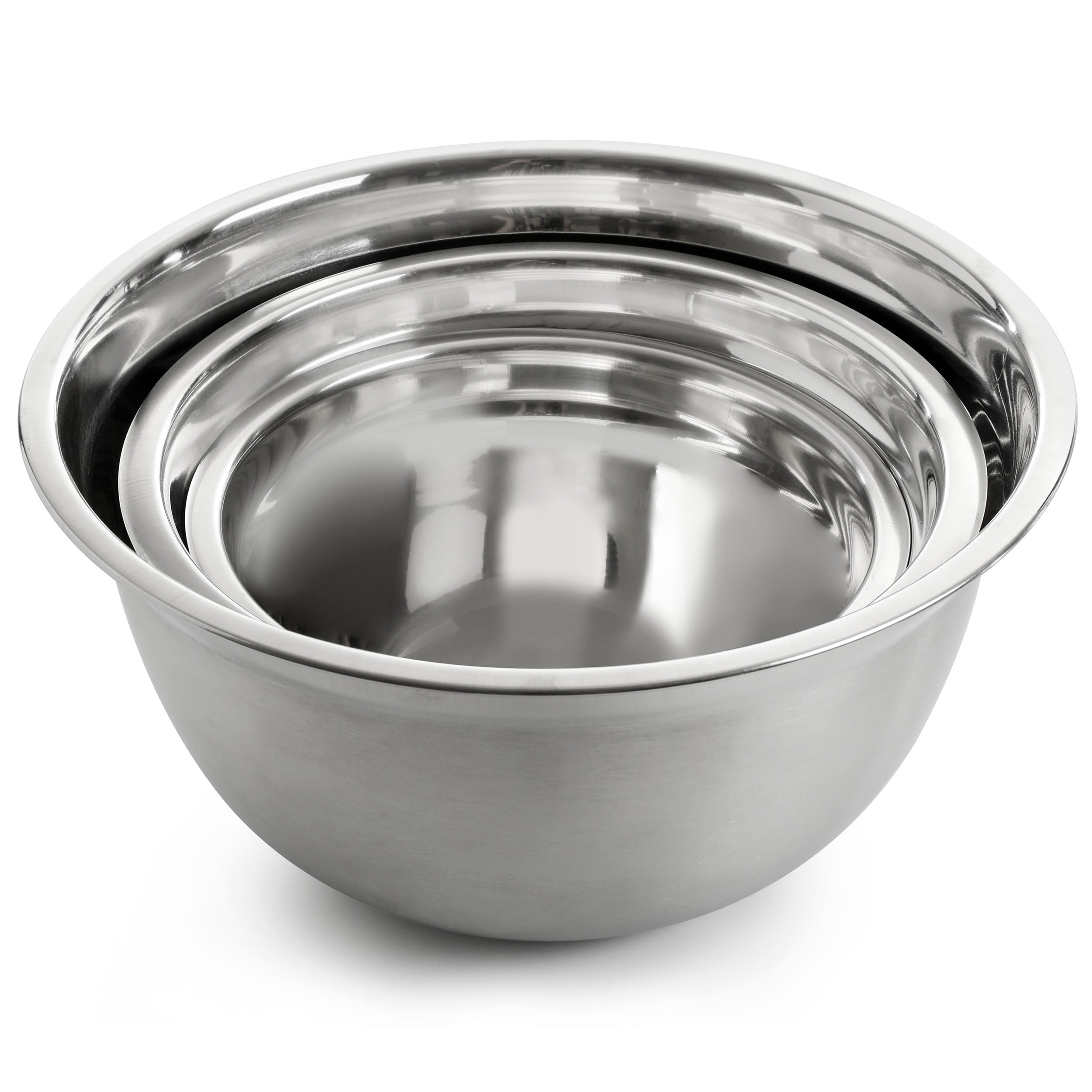 Rorence Stainless Steel Colorful Mixing Bowls with Lids – Set of 3
