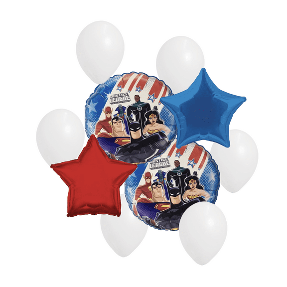 Justice League Balloon Set – 10 Piece Party Pack