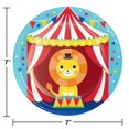 thumbnail image 2 of Creative Converting Circus Party Dessert Plates, 8 ct, 2 of 2