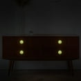 thumbnail image 6 of Valentine's Day Fluorescent Drawer Pulls with Screws: Round 4-Pack - Glow-in-the-Dark Knobs, for Cabinets, Wardrobes, and Dressers Furniture Decor, 6 of 6