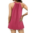 thumbnail image 2 of Sherrylily Summer Women Tank Top Loose High Neck Sleeveless Tops Flowy Cami Pleated Shirts, 2 of 5