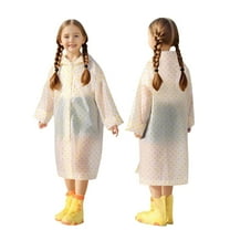 xiatrees Kids Rain with Hooded Reusable Waterproof Lightweight s Kids Boy Girl Raincoat Outwear Yellow 3-14 Years