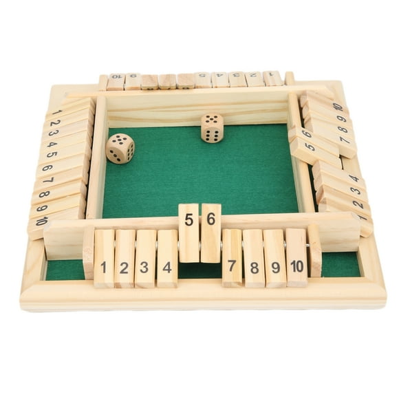 Juguete de Juego de Dados de Madera EOTVIA Placa de Número Inofensiva No Tóxica