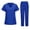 Royal Blue, variant on Fgvctg Beige Scrubs Sets for Women Plus Size Medical Scrubs Petite V Neck Scrub Pants and Tops Nursing Top Scrubs with Pockets Beige 2XL
