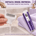 thumbnail image 5 of Obacre Electric Razor for Women, 5 in 1 Electric Shaver for Women, Portable Rechargeable Hair Trimmer Wet and Dry Cordless Women Shaver Hair Remover for Face, Legs, Nose and Bikini, 5 of 8