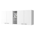 thumbnail image 4 of CoSoTower 59-Inch Four Swing Doors Wall Cabinet White, 4 of 7