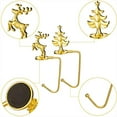 thumbnail image 4 of pitrice Noël Chaussette Cintre Atmosphères Thématiques Noël Cheminée Crochet Réutilisable Personnalisé Escalier Rack Placage Bas Titulaire Clip Or Animal, 4 of 5