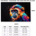 thumbnail image 2 of Monkey Rug & Home Decor-Cool Gorilla Black Area Rugs-Animal Monkey Rug Carpet Durable & Non-Slip Modern Rugs for Living Room Bedroom Man Cave Decorative-C87EK, 2 of 7