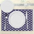 thumbnail image 3 of Ambesonne American Place Mats Set of 4, Flag with Stars, Standard Size, Purple White, 3 of 6