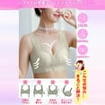thumbnail image 4 of Bras for Women,Comfort Bra Without Underwire Push Up Seamless Sports Padded Lace Soft Stretch Bustier Medium Support Non Wired Sleep Classic Top For Everyday Yoga,Sports Bras for Women,Green,XL, 4 of 7