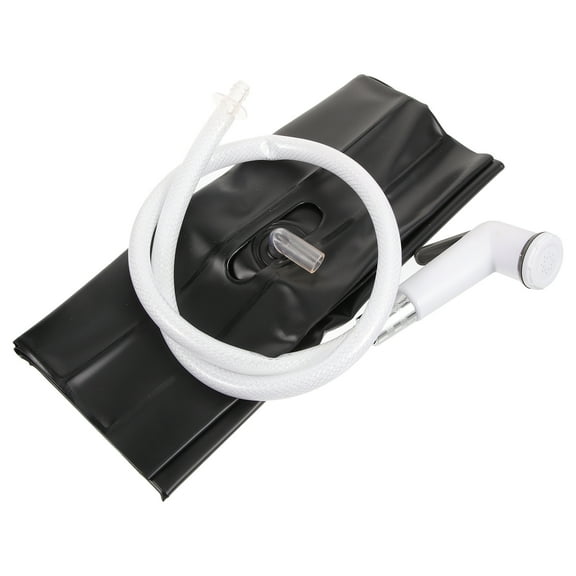 Bedside Key Bowl for Entryway Camping Shower Water Bag Travel 94x7.5cm Black