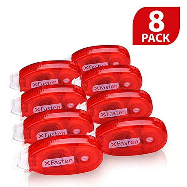 XFasten Double Sided Adhesive Scrapbook Runner Tape Roller, 0.3inch by