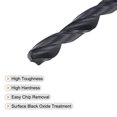 thumbnail image 4 of Uxcell 6542 High Speed Steel Twist Drill Bit, Fully Ground Black Oxide 6mm Drill Dia 92mm Total Length 2Pack, 4 of 5