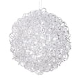 thumbnail image 3 of Cadena de luces LED en espiral Vickerman, bola de 14 pulgadas, roja y plateada, 3 of 4