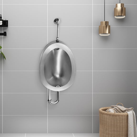 Automatic Wall Mounted Bathroom Urinal, Intelligent Sensor Flush Public Toilet for Shopping Malls, Airports, Hospitals