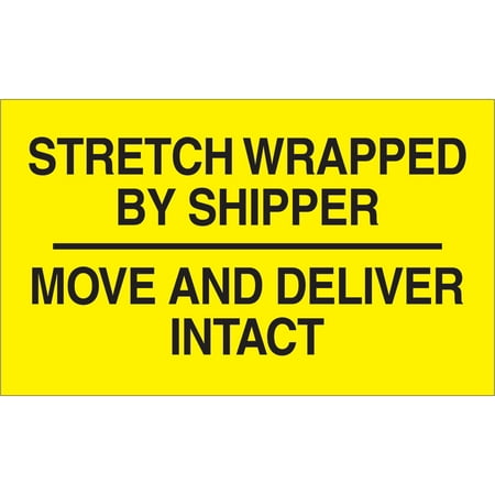 UPC: 0841436013277 | Box Partners DL3172 3 in. x 5 in.- Stretched Wrapped By Shipper Labels