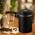 thumbnail image 5 of Coffee Bean Storage Household Coffee Bean Sealed Storage Tank Stainless Steel Vacuum Storage Airtight Storage Tank for Cookie Sugar Kitchen black.8L, 5 of 7
