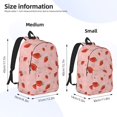 thumbnail image 3 of Honeii Strawberry Print Canvas College Laptop Backpack, Durable Rucksack Travel Notebook Bag School Backpack Book Bag for Men Women-Medium, 3 of 7