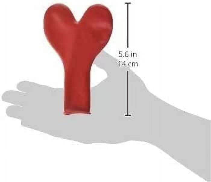 Qualatex 15" Red Heart Latex Balloons (50ct)